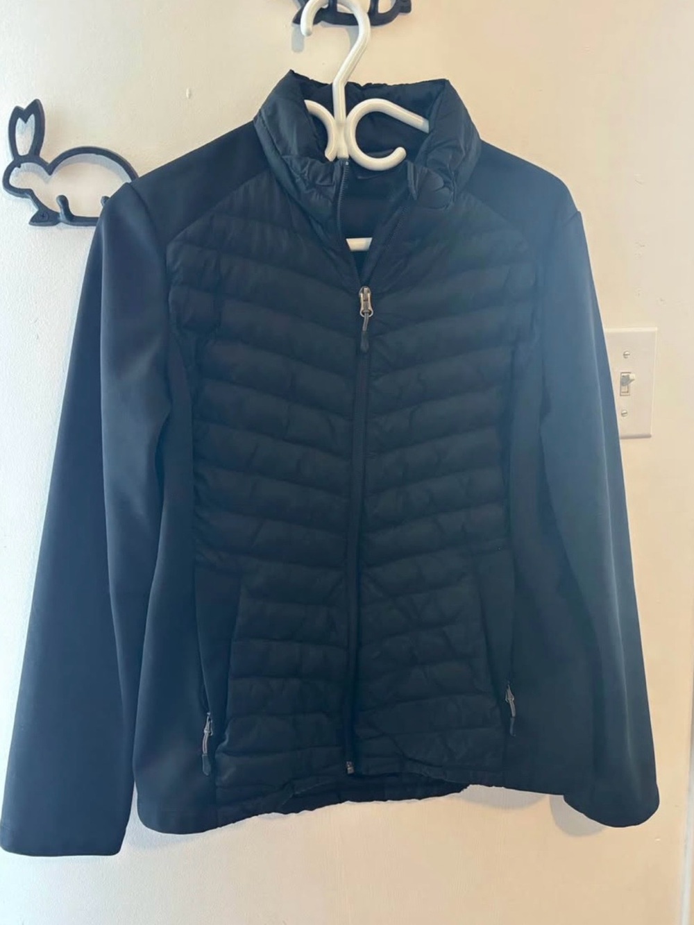 Manteau mi-saison noir grandeur M femme